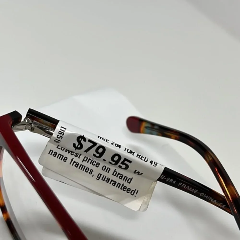 Runway Couture Eyewear RCE284 Tortoise/Red Eyeglasses
